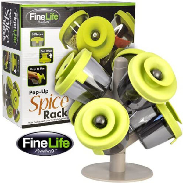 Fine Life 6 Pcs Pop Up Spice Rack