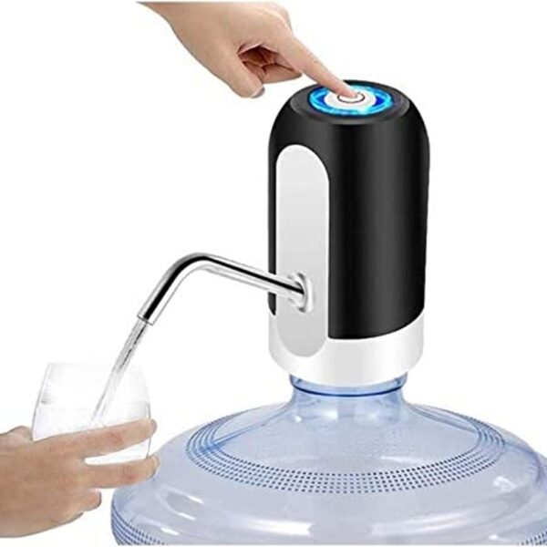 automatic water dispenser, usb rechargeable wireless electric water pump fast pumping universal gallon bottle dispenser switch and water pump for indoor and outdoor